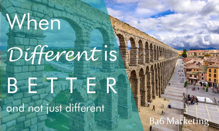 When Different is Better…and not just different