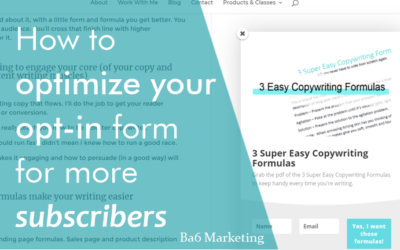How to optimize your opt-in form for more subscribers
